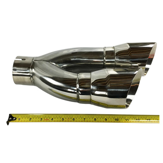 Dual Slant Angle Stainless Exhaust Tips